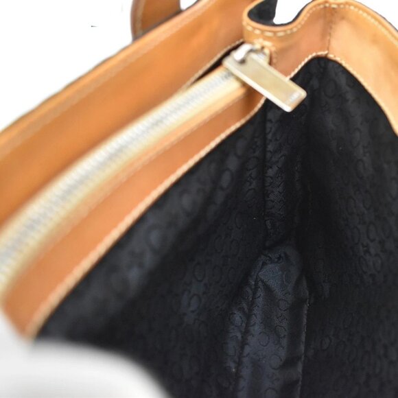 CELINE Logo C Macadam Pattern Hand Tote Bag Suede Leather Black SHW 68KB064 - Picture 13 of 16